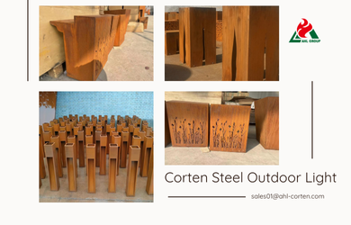 Corten Steel Outdoor Light